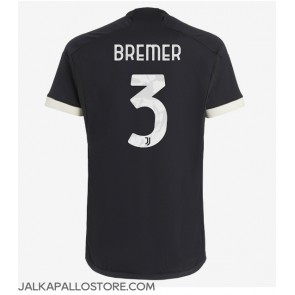 Juventus Gleison Bremer #3 Kolmaspaita 2023-24 Lyhythihainen